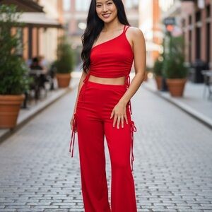 I.AM.GIA Sexy Red Top and Pant Set